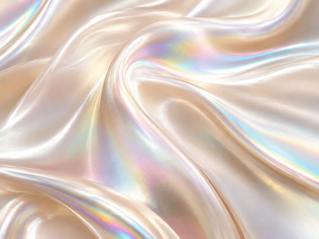Pearlescent silk in motion